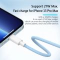 CASIFY PDC02 20W USB C To Lightning Fast Charging Cable 20W Braided Cable iPhone Cable iPad/Mac Cable PD Cable Type C to Lightning Cable 20Watt 1M White. 