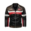 Men Faux Leather Jacket Motorcycle 4XL Men's Jackets Black Jaqueta De Couro Masculina Outwear Male PU Leather Coats Mens. 