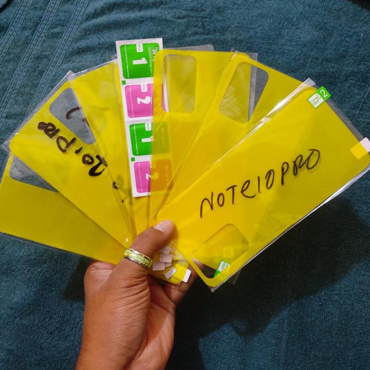 Back poly sticker for Xiaomi REDMI Note 10/ Note 10 pro/ pro max