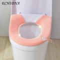 Cold Weather Toilet Seat Cover Soft Comfortable Washable Toilet Seat Pad Button Design for Bathroom Reusable Cover for Southeast Asian Buyers. 