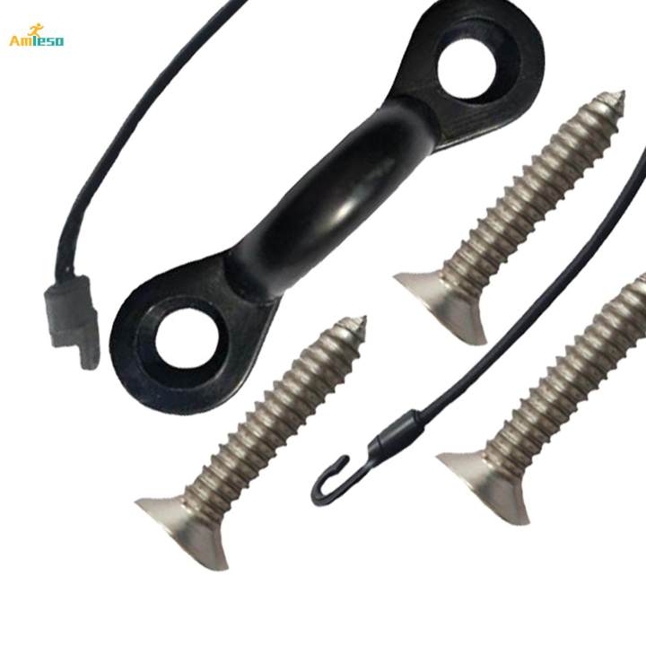 Kayak%20Deck%20Rigging%20Kit%20Tie%20Down%20Pad%20Eye%20with%20Screws%20Replacement%20for%20Canoes%20-%20Image%206