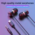 Fengxi headphones with microphone USB Cearbuds headphones with bass machine HiFi in-ear wired earphones 3.5 mm music sports games. 