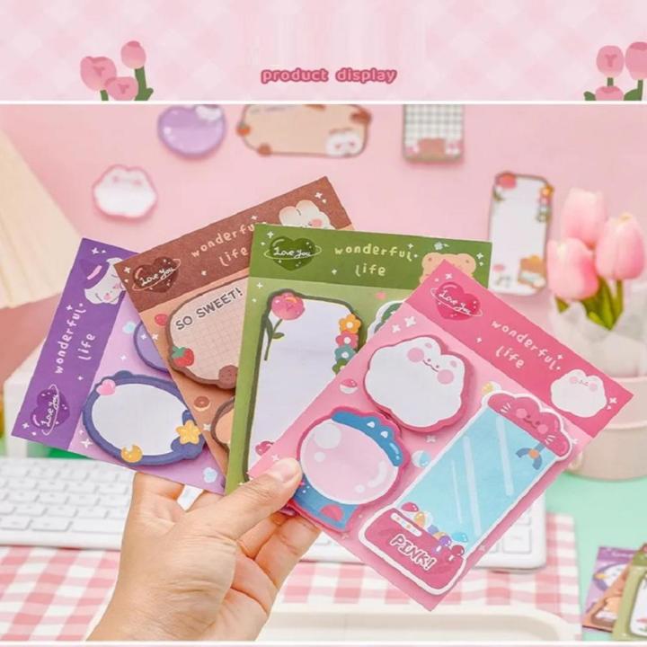 Rabbit%20bear%20design%20sticky%20notes%20Functional%20Sticky%20Strawberry-themed%20sticky%20notes%203x3%20N%20Times%20Kawaii%20bookmark%20for%20Office%20supplies%20School%20supplies%20Daily%20reminder%20Gift%20for%20kids%20Journal%20planner%20-%20Image%205