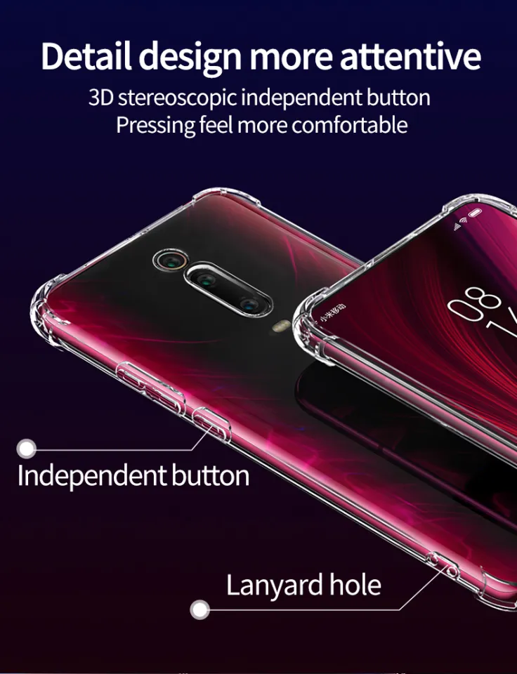 Transparent Shockproof Phone Case for Xiaomi Mi 9T Redmi K20 Pro