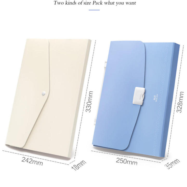 13 Grids Handheld File Folder Organ Box Bag Multi-function Organizer Storage Holder Office Document A4 Paper Folder