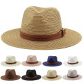 Men Wide Brim UV Protection Summer Sun Hat Panama Hats Straw. 