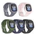 Watch Strap For Fitbit Versa 4 / 3 / Sense 2 / Sense 1 Armor Integrated TPU Watch Band. 