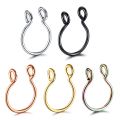 1Pc Stainless Steel Nose Ring Hoop Septum Rings C Clip Lip Ring Earring for Women Piercing Body Jewelry Non-Pierced. 