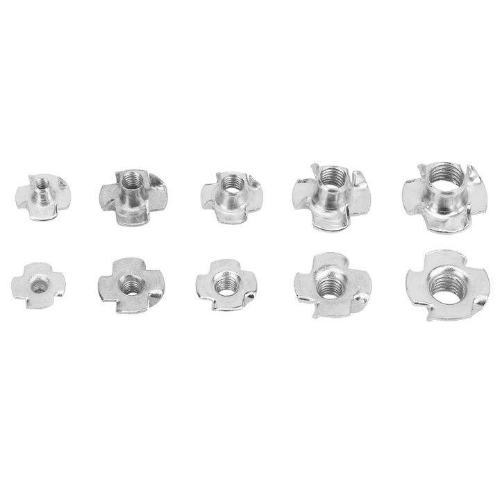 80pcs%20Tee%20Nuts%20Kits%20Zinc-plated%20Carbon%20Steel%20T%20Nut%20Four-Pronged%20M3/4/5/6%20NEW%20-%20Image%209