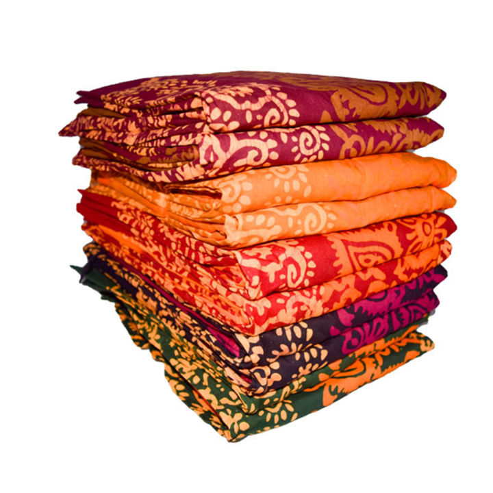 Chandri Batik Three Piece Cotton Multicolor Set