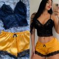 Gorgeous Lace Design Ladies Two Piece Nighty.