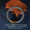 Hand-Woven Couple Advanced Dragon Scale Texture Carrying Strap Finished Product Trendy Bracelet Men's Black Koi Hand-Knitted Rope Bracelet. 