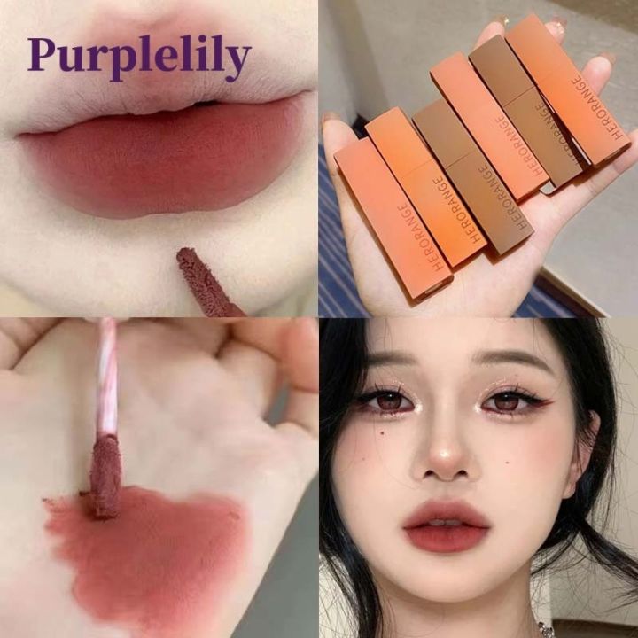 Korean Velvet Matte Lipstick Waterproof Long Lasting NonStick Cup Makeup Lip Tint Pen Cosmetic