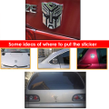 3D Metal Car Sticker Transformers Emblem Tail Badge Emblem Decal Cool Autobot Logo Car Styling Auto Decor Accessories. 