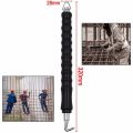 Rebar Tie Wire Twister Automatic Concrete Metal Wire Twisting Fence Pull Tie Tool Reinforced Curved And Straight Hook Hand Tool. 