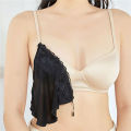 Women Lace Cleavage Cover Up Mock Camisole Bra Underwears Strapless Insert Wrapped Chest Invisible Clip-On Adjustable Tube Top. 