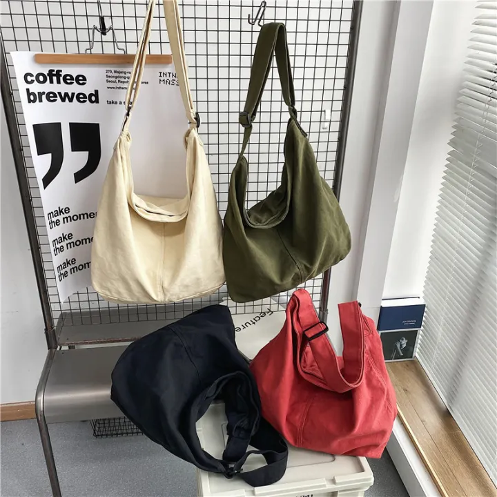 Idle%20Style%20Washed%20Canvas%20Bag%20Women's%20Large-Capacity%20Crossbody%20Bag%20Artistic%20Youth%20Shoulder%20Bag%20Japanese%20and%20Korean%20Simple%20Tote%20Bag%20-%20Image%202
