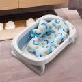 Baby Bath Cushion, Baby Bath Pad, Quick Drying Non Slip Kids Floating Bathing Tub Seat, Infant Bath Tub Pad for Kids, Girls Boys, 0-6 Month. 