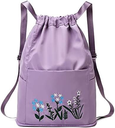 JAKEJAY%20Sports%20Bags%20Women's%20Gym%20Drawstring%20Folding%20Large%20Water%20Pool%20Swimming%20Yoga%20Travel%20Training%20Bolsas%20for%20Men's%20Waterproof%20Backpack%20(Color%20:%20Pink%201%20-%20Image%204