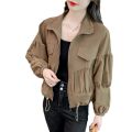Jacket 2024 Spring Fashionable New Trendy Loose Collar Long Sleeve Jacket Korean Style Slimming Women's Retro polo.