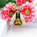 Insect Bumble Bee For Women Kids Girls Jewelry Gold Color Yellow Green Enamel Brooches. 