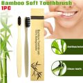 Natural Bamboo Toothbrush Soft bamboo toothbrush - Black. 