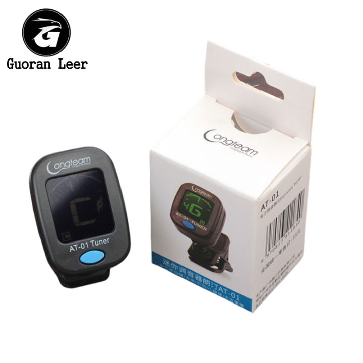 Guitar Tuner Vibration Pickup Battery Powered Tuner Tool For Bass Violin Ukulele Universal Accessories