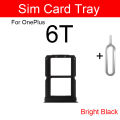 For OnePlus 6/6T,OnePlus 7/7Pro,7T/7T Pro Single / Dual Nano Sim Card Tray Holder Sim Adaptor With Free Sim Ejector Pin Replacement Part. 