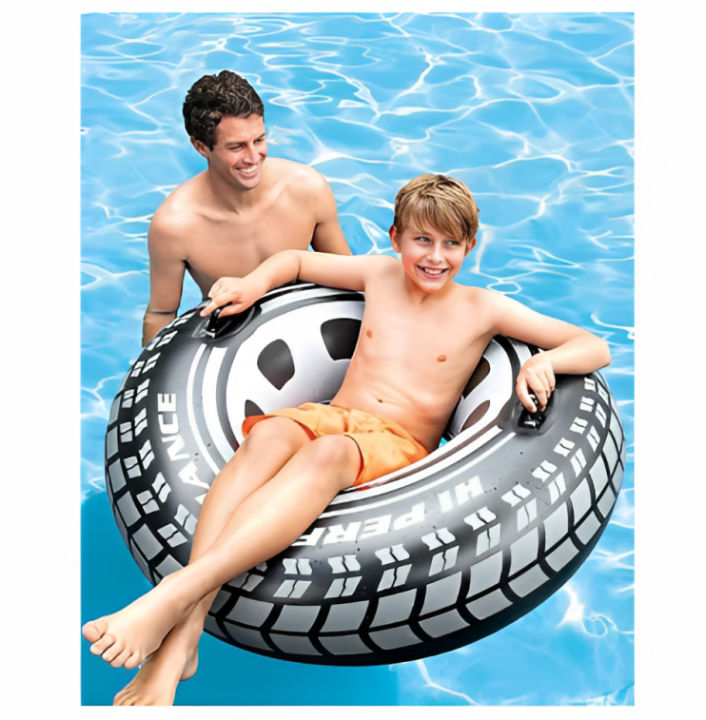 Tire printing Inflatable Pool Floats Swimming Rings Tubes Beach Swim ...