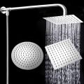 10/12 Inch 201/304 Stainless Steel Round Square Top Shower Head Ceiling Save Rain High Pressure For Bathtub The Bathroom System. 