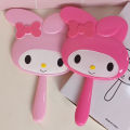 Cartoon Sanrio Hello Kitty Handheld Makeup Mirror Kawaii Kt Cat Handle Make Up Mirrors Girl Birthday Gift. 