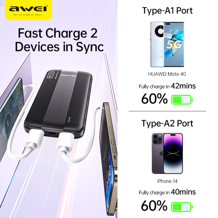 Awei%20P20K%202.4A%20Fast%20Charging%20Slim%20Looking%2010000mAh%20PowerBank%20With%20Dual%20Output%20-%20Black%20-%20Image%205
