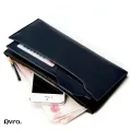 Avro Ultra-Thin PU Leather Long Wallet For Men with Two-Fold Design, Coin Pouch, and Multi-Card Slots for Business & Travel..