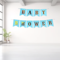 Baby Shower Card Banner in a Dazzling Array of Colors – Black, Pink & Sky Blue- (Pack of 1 Pcs).
