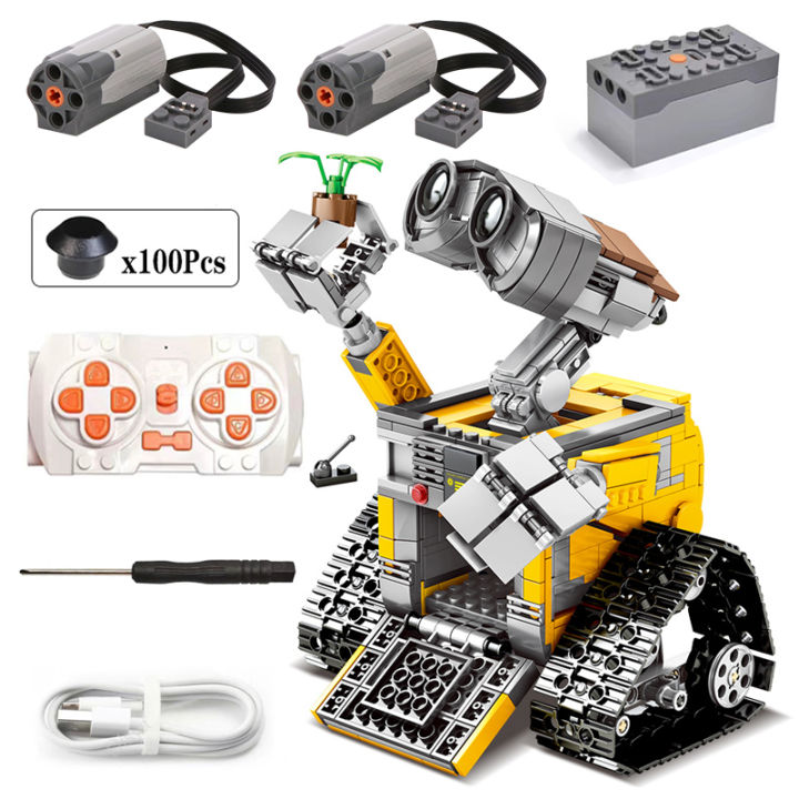 687PCS Zaawansowana technologicznie aplikacja RC Pixar Movie Wall E Robot Figurki Model Klocki do budowy DIY Model edukacyjny dla dzieci Zabawki Prezent