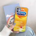 【Naughty Lui】 2023 condom brand D-Durex box Phone Case for iPhone 14 11 12 13 Mini Pro Max 8 7 Plus X XR XS MAX Translucent Matte Cover. 