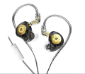 KZ EDX PRO Dual Dynamic Earphones Hi-Fi Bass Magnetic Drive Detachable Cable IEM In-Earphone - Headphone.