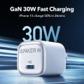 Anker Zolo Power GaN 30W USB C Charger PIQ 3.0 Foldable PPS FastCharger for iPhone 16 Pro Max 15 Pro Max 14 Pro/13ProMax, Galaxy,iPad.