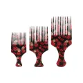 【3C VictoryEagle】New Beauty Afro Curly Hair Brush Salon Styling Long Tooth Styling Pick Drop. 