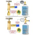 Refrigerator Freon Recharge Hose,with BPV31 Piercing Tap Valve.