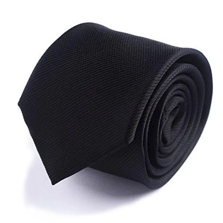 Black%20New%20Mens%20Solid%20Color%20Black%20Ties%20-%20Image%202
