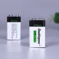 USB 9 Volt 650mAh USB 9v Rechargeable Lithium Battery for Multimeter Smoke detectors and other uses. 