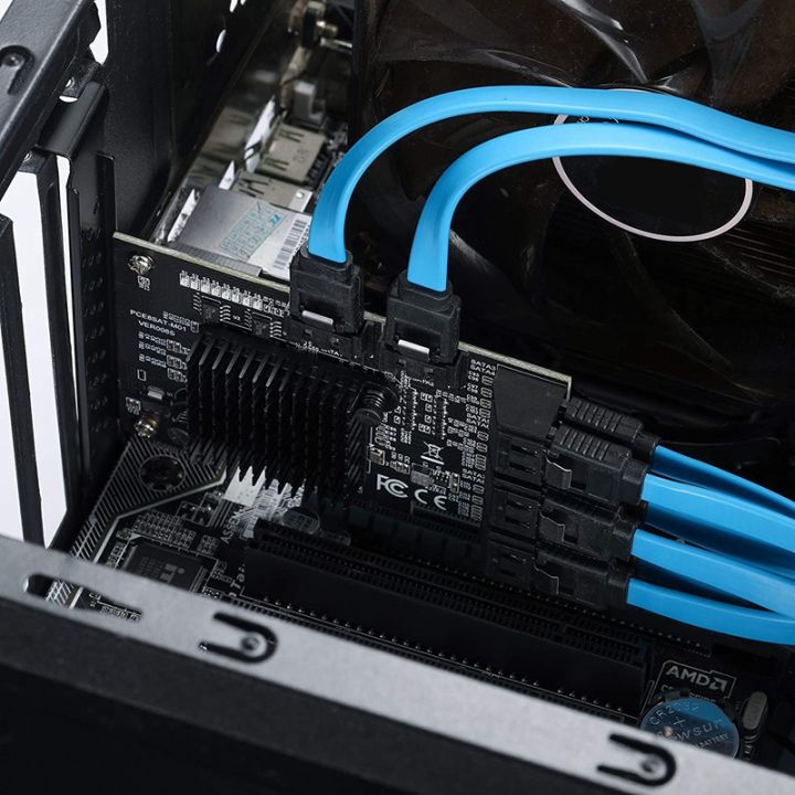 PCIE%20SATA%20Card%208%20Port,%206Gbps%20SATA%203.0%20PCIe%20Card,%20PCIe%20To%20SATA%20Controller%20Expansion%20Card,%20Upport%208%20SATA%203.0%20Devices%20-%20Image%208