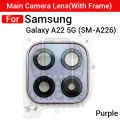 Camera Main Glass Lens for Samsung Galaxy A22 5G Replacement Part (Not Tempered Camera Glass Protector). 