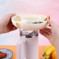 Silicone Snack Platter Cup Tumblers Snack Bowl For Stanley Cup 4 Compartment Reusable Snack Platters Popcorn Snacks Holder.