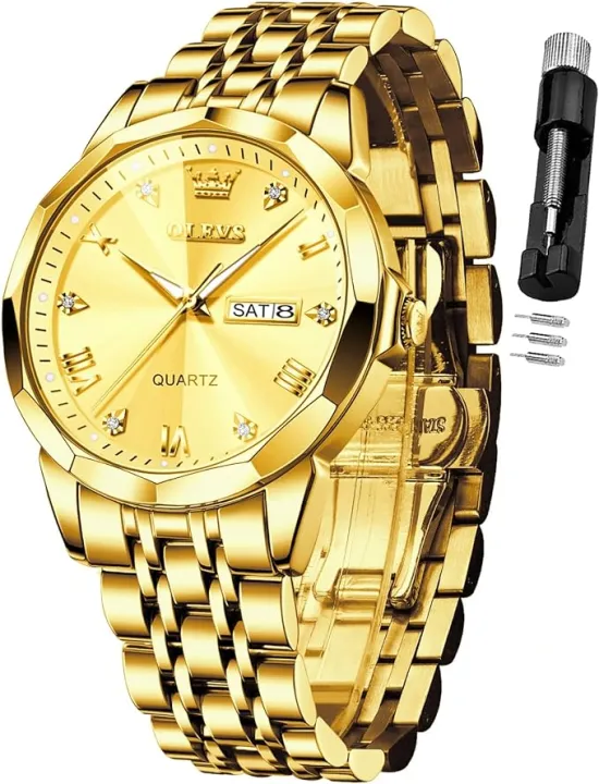 Ol-evs%209931%20Replica%20Stainless%20Steel%20Top%20Brand%20Quartz%20Fashionable%20Wrist%20Couple%20Watch%20For%20Men-Women%20Watch%20For%20Men%20-%20Image%205