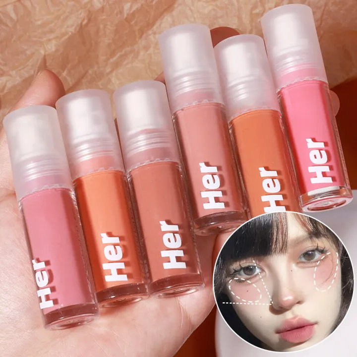 Matte%20Liquid%20Blush%20Monochrome%20Lasting%20Natural%20Rouge%20Peach%20Blusher%20Easy%20to%20Color%20Contour%20Brighten%20Cheek%20Makeup%20Cosmetics%20-%20Image%202