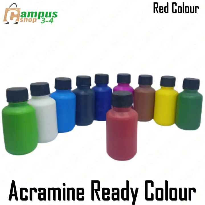 Acramine%20Ready%20Colour%20for%20Febric%20Paint(White,%20Black,%20Red,%20Yellow,%20Cobalt%20Blue,%20Ultramarrine,%20Light%20Green,%20Deep%20Green,%20Brunt%20Umber%20and%20Megenta)%20-%20Image%202