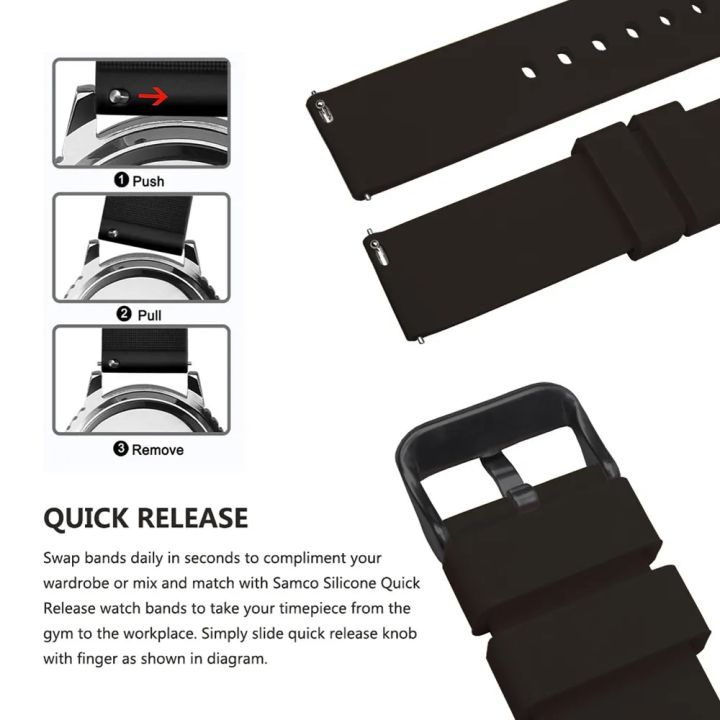 Fashion%20Watch%20Straps%2014/16/18/19/20/21/22/24%20mm%20Silicone%20Samsung%20Galaxy,%20Garmin%20Huawei%20Soft%20Rubber%20Watch%20Bands%20Multiple%20Colors%20-%20Image%203