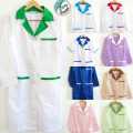 Women’s Classic Micro Twill Suiting Lab Coat with Buttoned Front Tunic Dress.